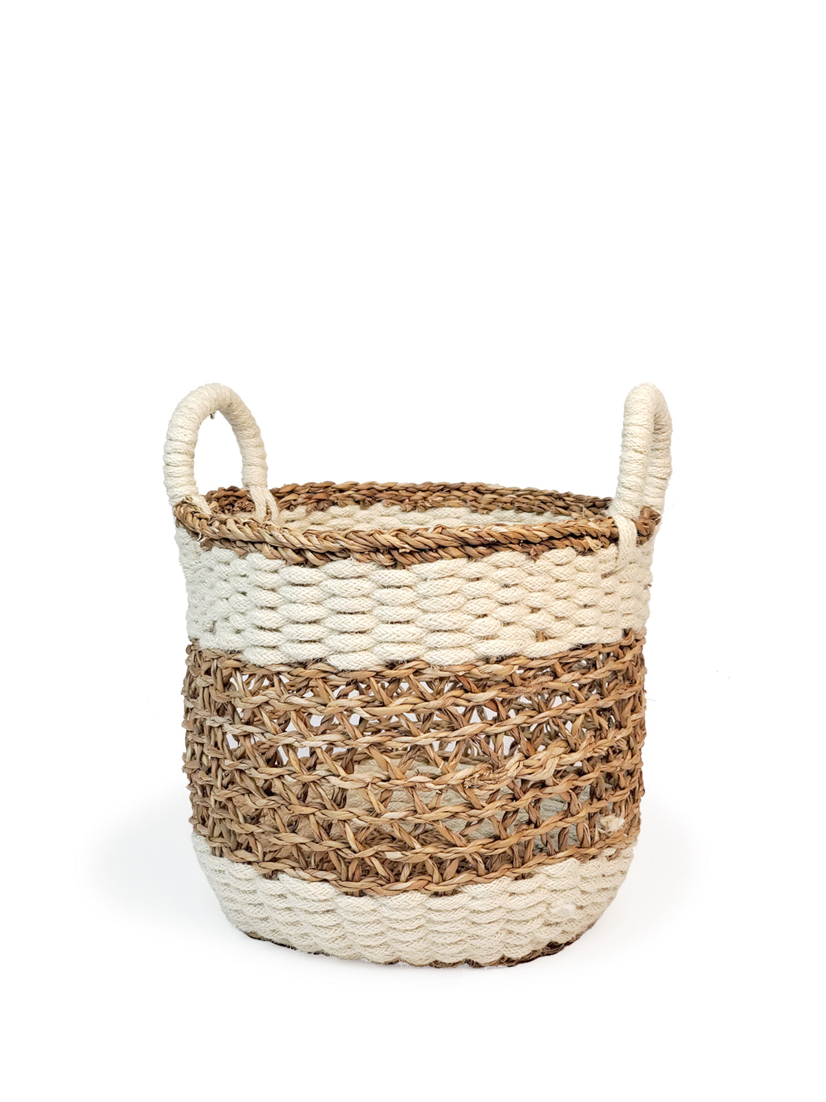 Panier Naturel Ula en Jute & Seagrass – Élégance Écologique et Polyvalence pour la Maison