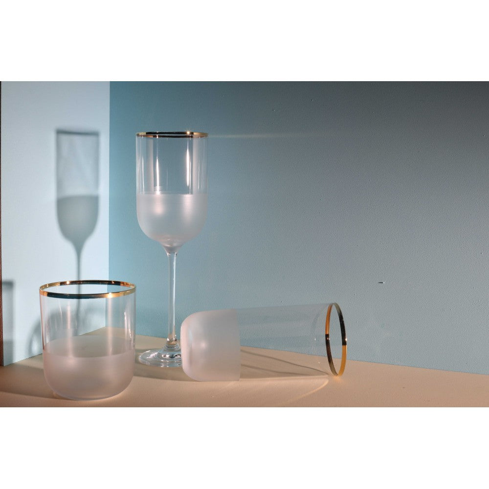 Verres à Eau Bord Bas Doré Nish (Lot de 6)